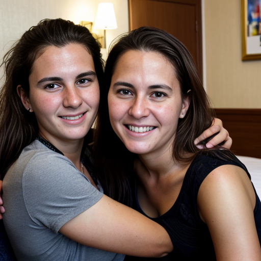 Goretzka and Vanessa at the hotel 