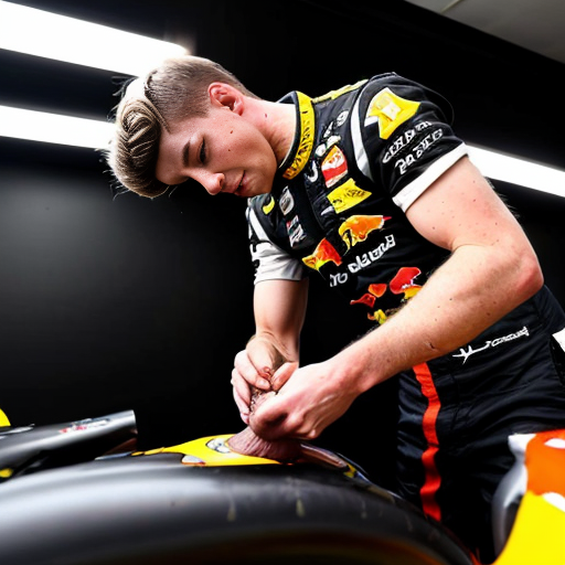 max verstappen oiling his eggplant before puting it in charles leclerc