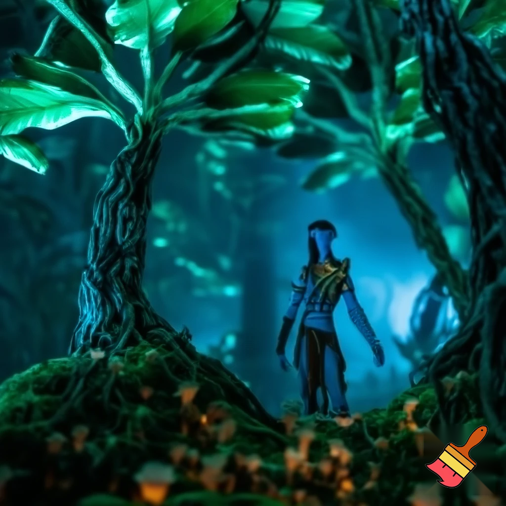 create a scene of avatar the movie