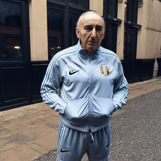 Francisco Franco with a nike tracksuit and an Iphone 17 pro max 