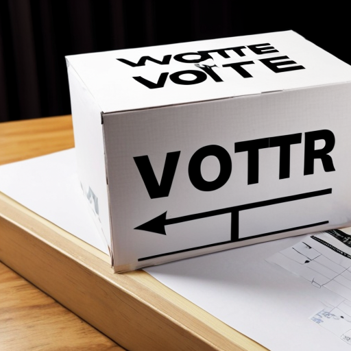 make a voter ballot with 2 boxes, one checked of and the title of the ballot says JUST DO IT.