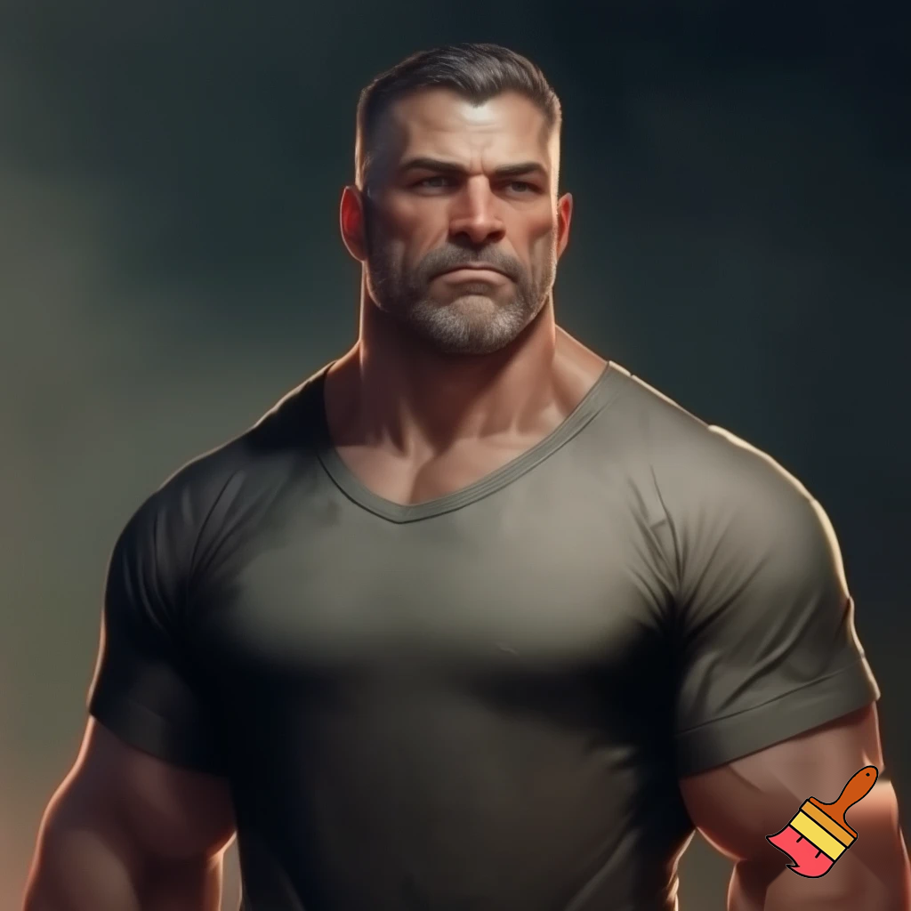 MALE 52 TODAY MUSCLE SHIRTLESS 52 ON CHEST
