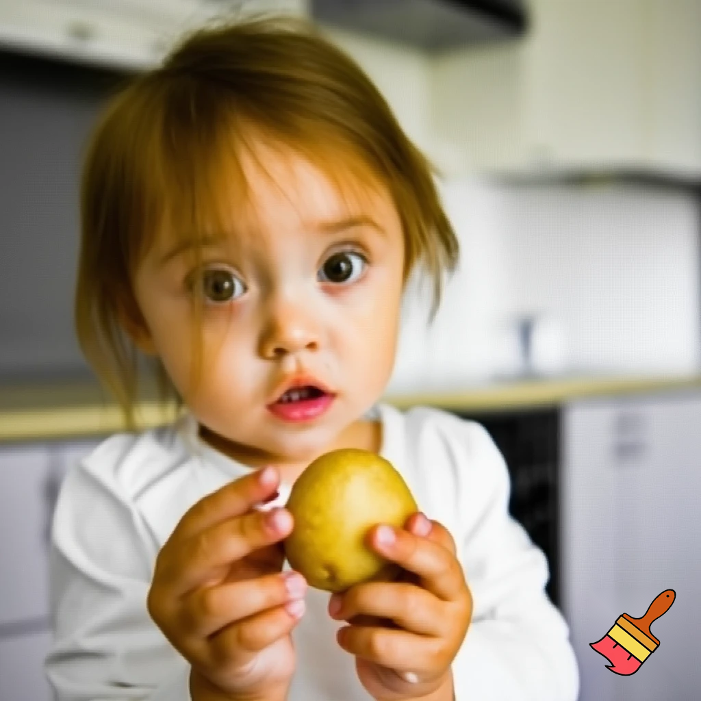 Izzy’s father claimed that he sore Izzy feeding here soft toy titles, he claims “  I was in the Kitson when Iizzy held up a potato and it disappeared , I immediately now it must have bin the WUBUB. 
