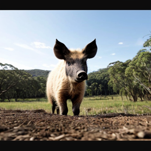 create evil feral mugshot of wild dog in a WANTED poster and add these reasonscreate a wanted poster with a mugshot picture of an evil human wild pig. the reward should be a lifetime supply of bacon and these are the reasons why•	These pests cause damage to the environment through wallowing, rooting for food and selective feeding.
•	By 1880, they were already considered a serious pest in parts of New South Wales. 
•	 They prey on newborn lambs, destroy crops, damage fences, foul water sources, and compete with livestock for food.
•	 Their impact costs farmers millions of dollars annually. 
•	Wild pigs are potential carriers of diseases, including foot-and-mouth disease
add these
