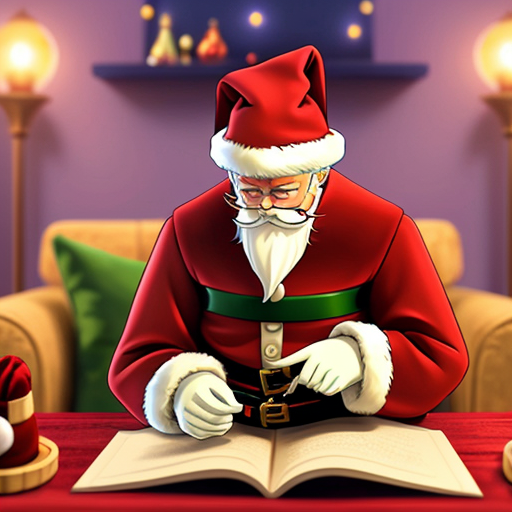 Santa Claus toy special one a wizard read red and velvet