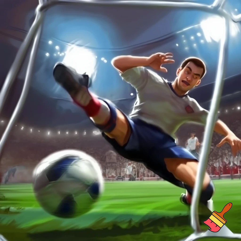 ben aldridge kicking a ball at the goal missing like he always does