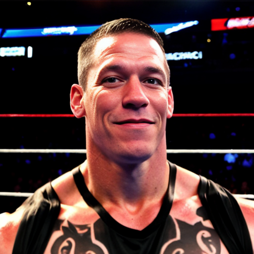 John Cena from wwe fighting Stephan Hawking