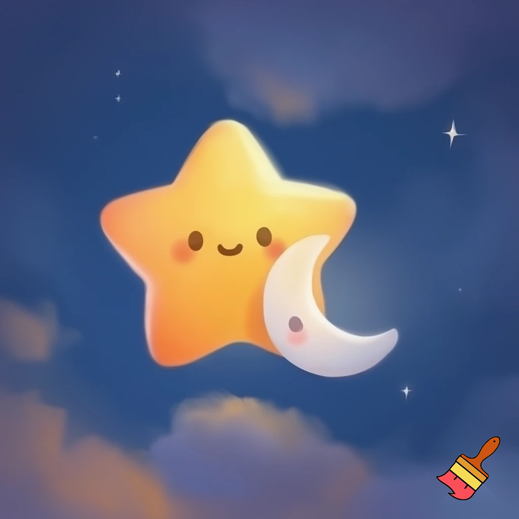 Star and the moon cartoon