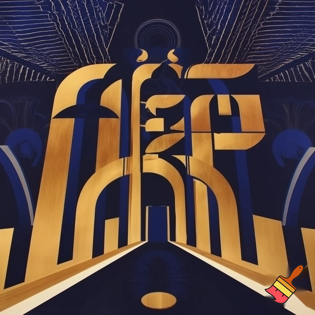 1 point perspective 1930s poster art deco about wordle