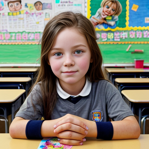 niños en la escuela