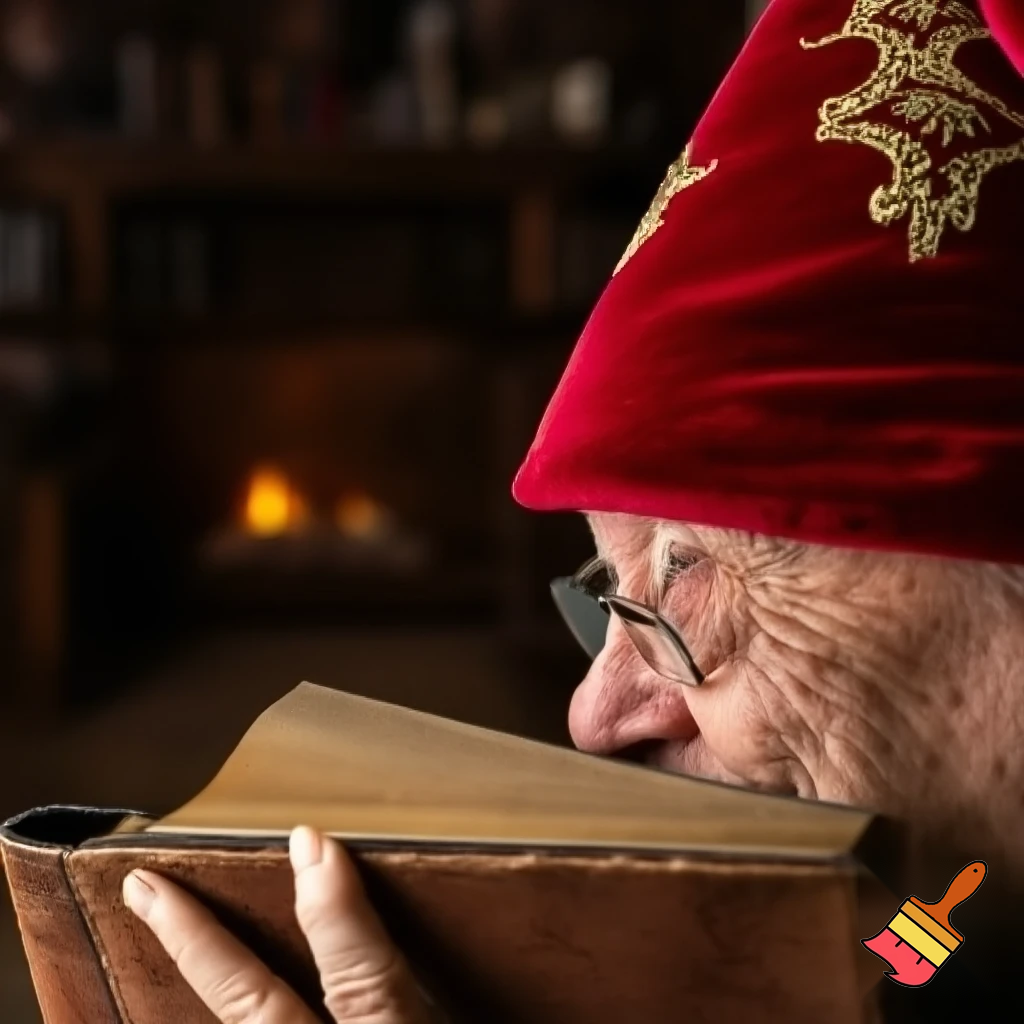 Wizard Christmas hat read