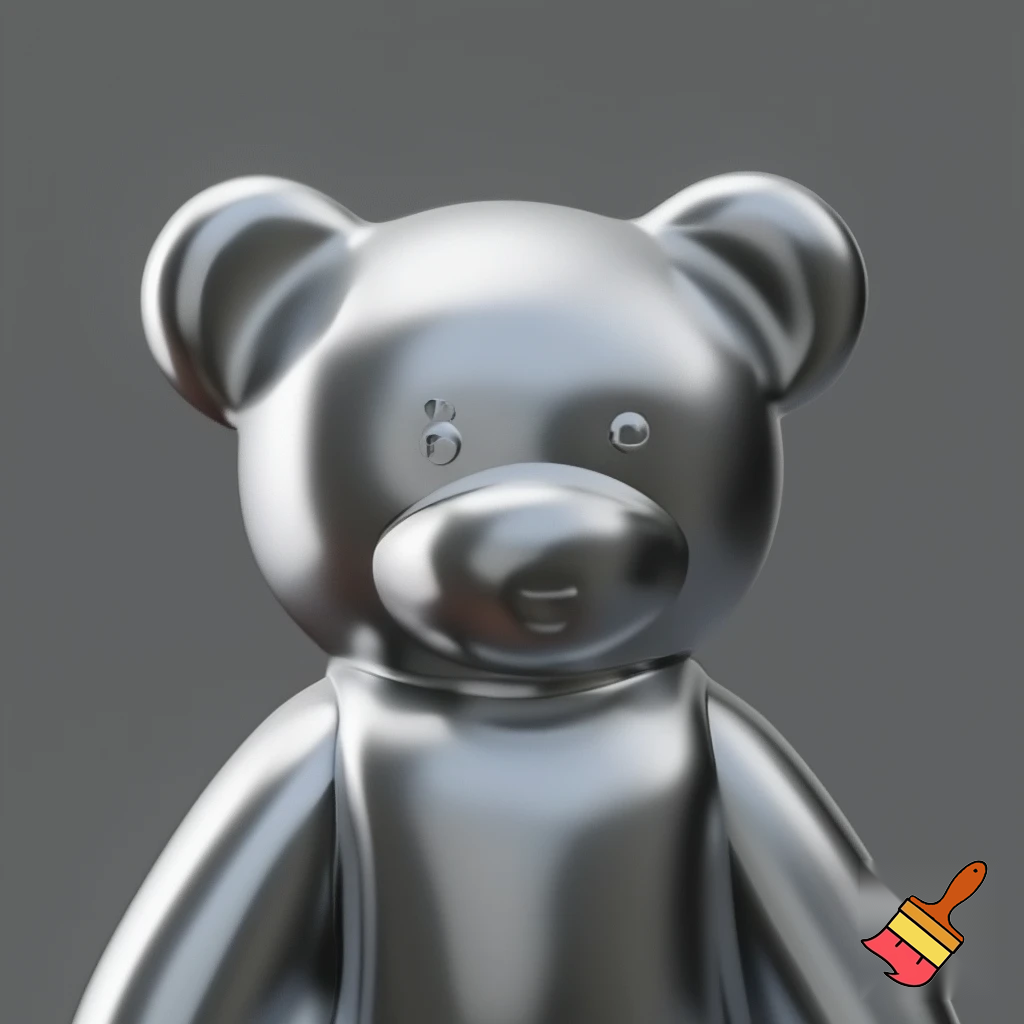 aluminum teddy bear cartoon