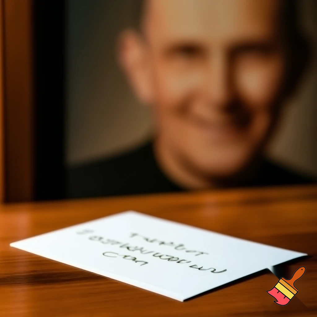 Thanks giving thank you note with picture of the celebrant in the background or video. So tell celebrant is Fr. Justus Rottuk of Divine Word
