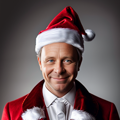 Santa Claus top hat special one special in delicate Santa Claus hat