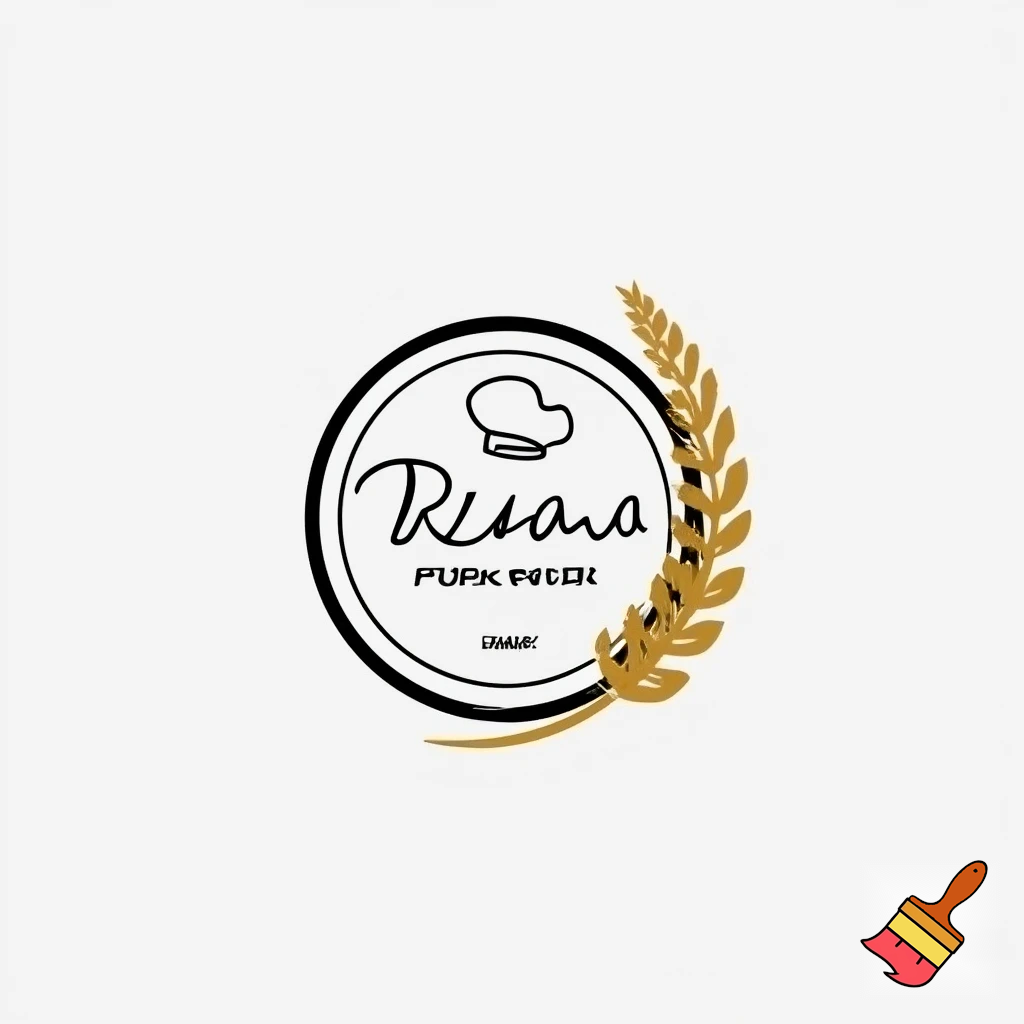 A bakery logo with tag line - "creating delicious memories" - be creative, minimalistic.  example - "Design Elements
Shape: The main design is contained within a double-lined circular emblem.

Color Scheme: Primarily black and white, with a splash of golden yellow/brown for the wheat stalk.

Key Iconography:

A stylized chef's hat sits above the name.

A stalk of wheat/grain (in golden yellow/brown) is incorporated into the right side of the main wordmark, extending slightly outside the inner circle.

Text Elements
Primary Name: "Krupa" is written in a prominent, flowing, handwritten-style script font in the center.

Slogan/Motto (Top Arc): The phrase "CREATING DELICIOUS" is written in a curved line along the upper inside arc of the circle, in an all-caps, clean serif or sans-serif font.

Category/Descriptor (Bottom): The word "BAKERY" is centered directly below the main name "Krupa," in the same font as the slogan.

Slogan/Motto (Bottom Arc): The word "MEMORIES" is written in a curved line along the lower inside arc, balancing the top text.

Summary
The logo is a classic, circular bakery emblem that reads "Krupa" in a script font, featuring a chef's hat and a wheat stalk, framed by the slogan "CREATING DELICIOUS BAKERY MEMORIES"."