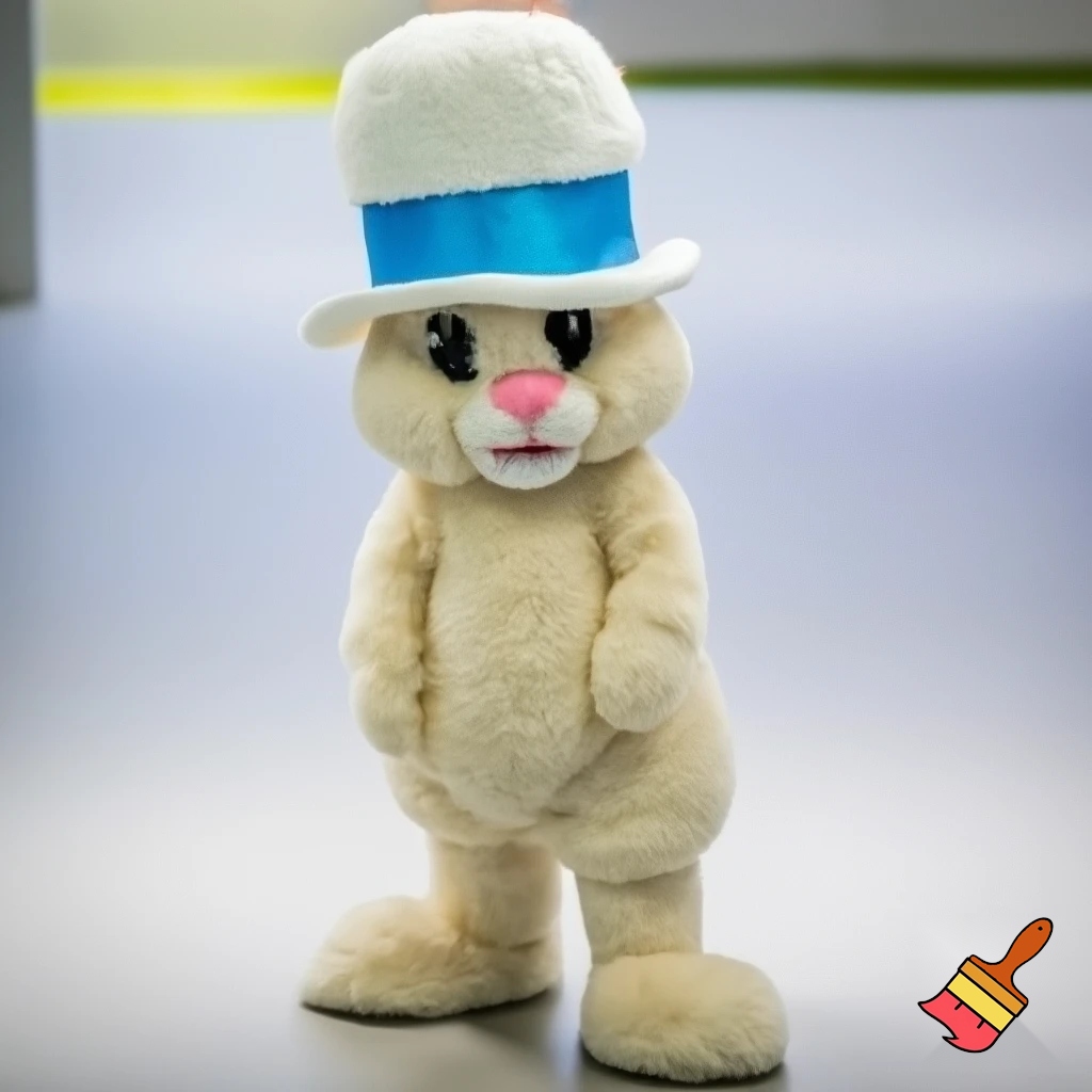 Easter bunny mascot costume top hat special top hat special top hat special top hat special and delicate