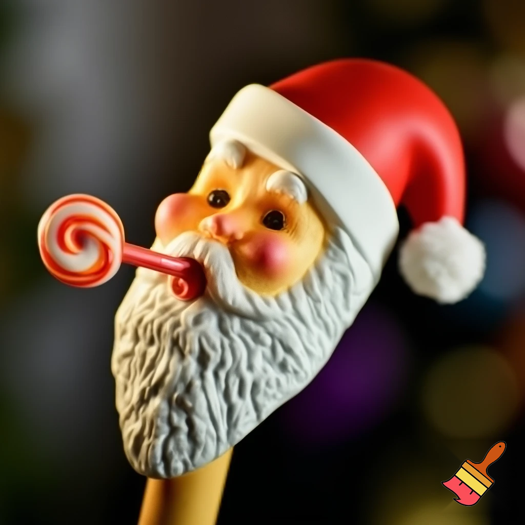 Santa Claus walking stick came lollipop