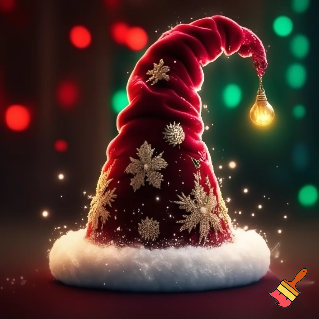 Christmas wizard hat
