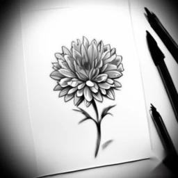 november birth flower tattoo