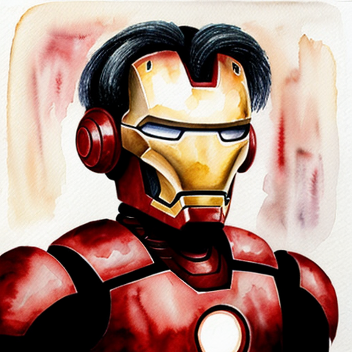 tony the lion puppet in a mech suit like iron man but with a red reactor core