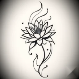 july birth flower tattoo