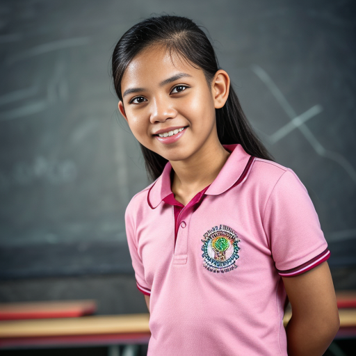 "I am a dedicated teacher shaping responsible learners through quality education, compassion, and strong values." the background was related to it. ilagay mo ang salita sa gitna.