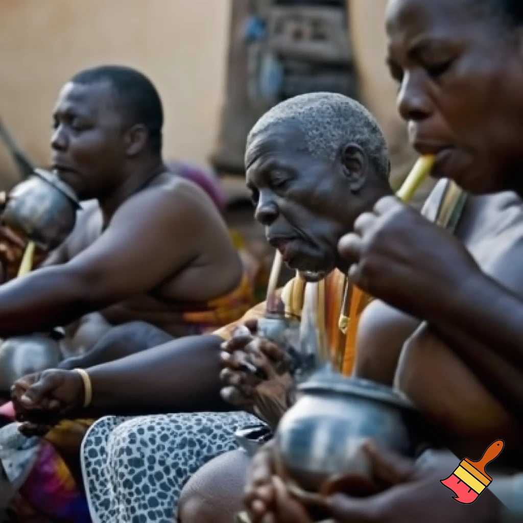 fat black people eating watermenon