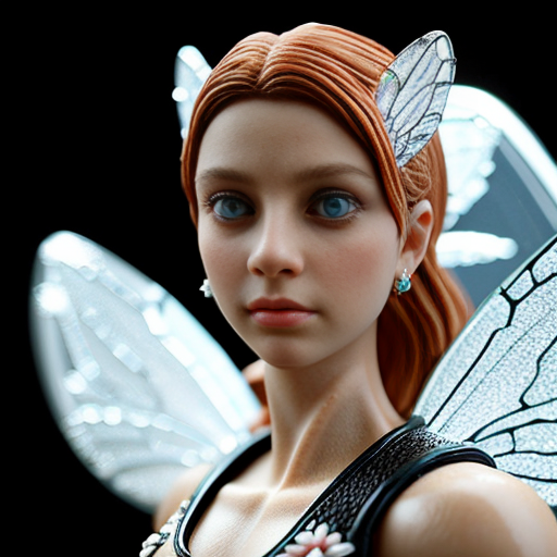 glass glass glass glass fairy, photorealistic