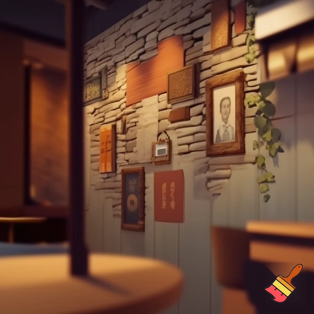 wall for café or restraun
