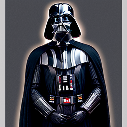 Darth Vader In a Christmas outfit
