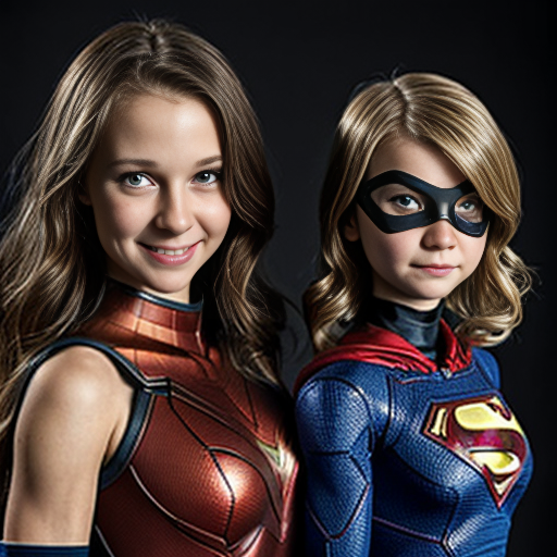 Elastigirl with the little girl who turned into a grown up superhero sidekick girl who has the same stretchy powers and the same age and height just like her meet the other superheroes who are Stratogale and Voyd.