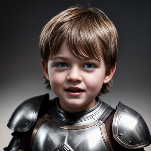 Little kid who is dumb and in armor

