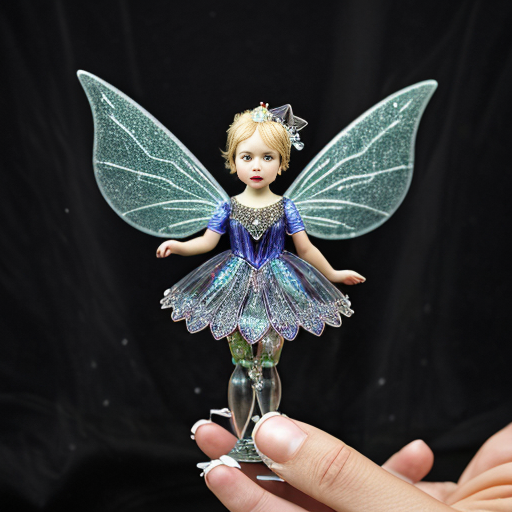 glass glass glass glass fairy, photorealistic