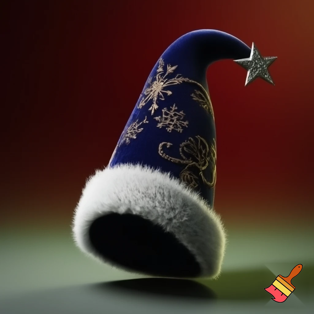 Christmas wizard hat