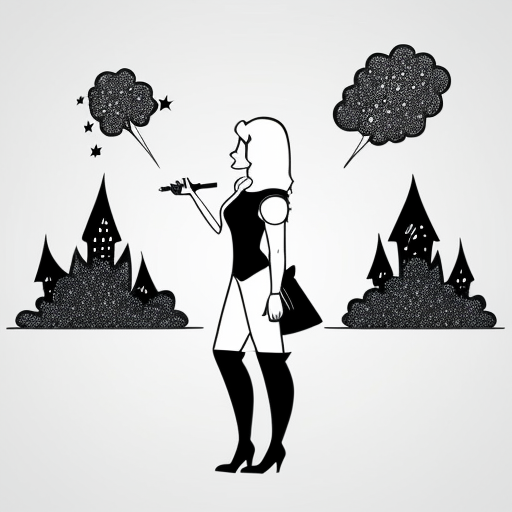 young, tall, white-haired woman in armor stands in front of a burning castle into which meteorites are falling.