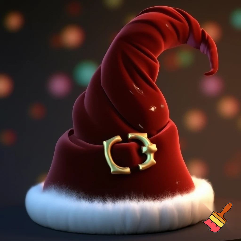 Christmas wizard hat Bendy hat