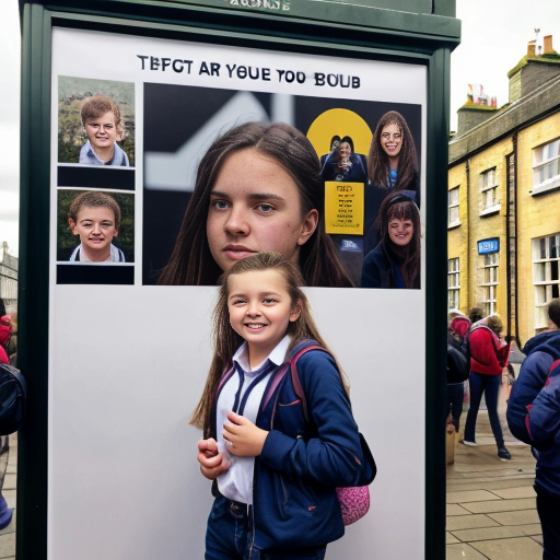 a poster on a school trip to dublin