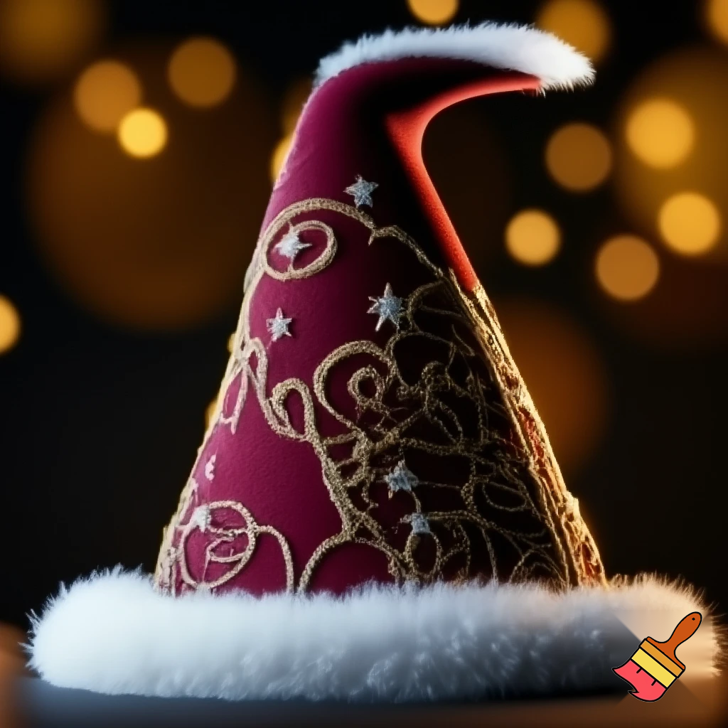 Christmas wizard hat