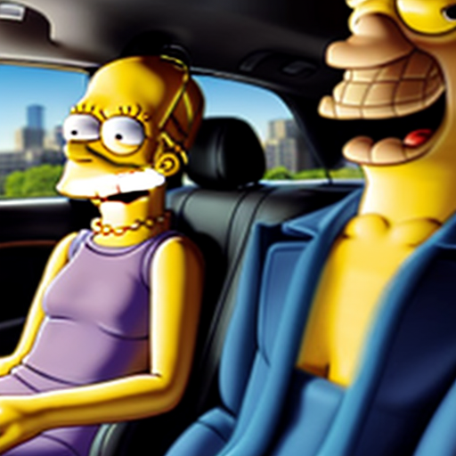 The simpson backseat car Lisa talk July 2016