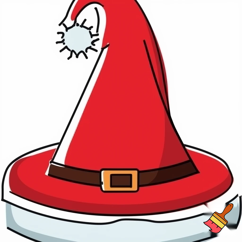 A wizard hat Christmas hat Santa Claus hat a hat