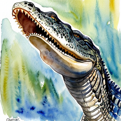 The scary crocodile that ever saw. It is a Deinosuchus (a crocodile ancestor in dinosaurs era). The Deinosuchus Have dark purple skin and it have light brown underbelly