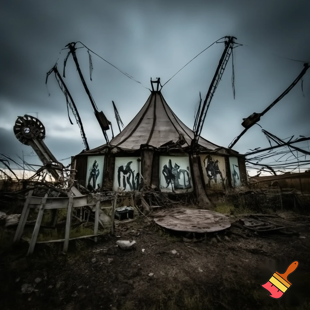 Haunted house circus