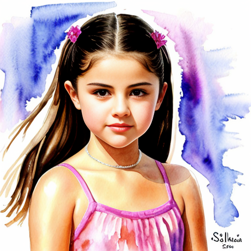 A 1999 Photo of  8 Year Old Selena Gomez 