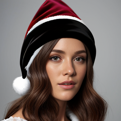 Velvet hat Christmas velvet hat