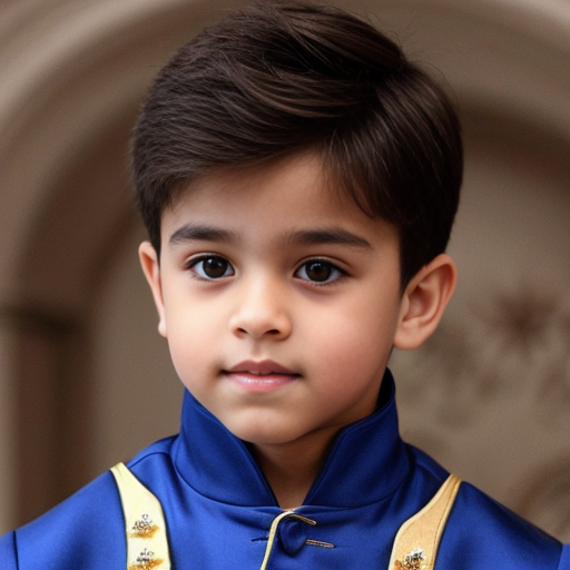 A sexy, handsome, cute, adorable, beautiful prince wearing blue, and has a smooth face, and has beautiful hair 
