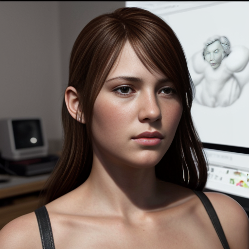 erstelle ein bild wo auf einem computer falsche information drauf steht 


