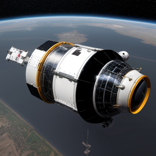 a highly sophisticated, hyperphotorealistic up to scale crew module that could house 6 people