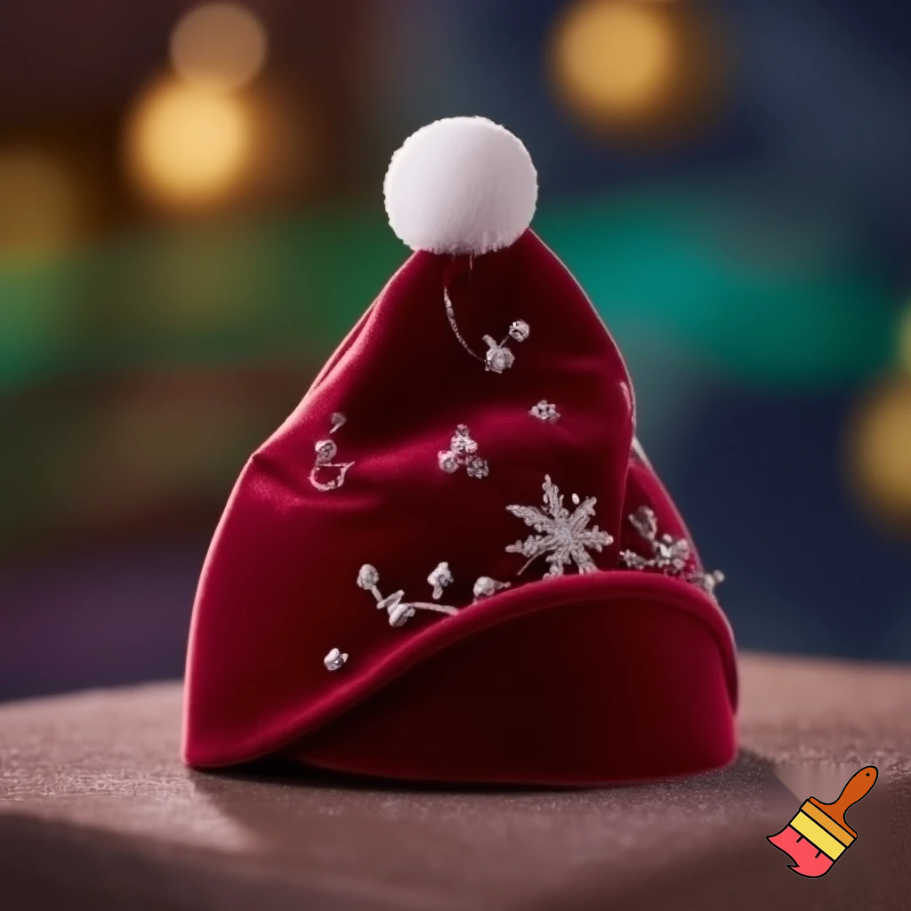 Christmas velvet hat elf on the shelf hat velvet