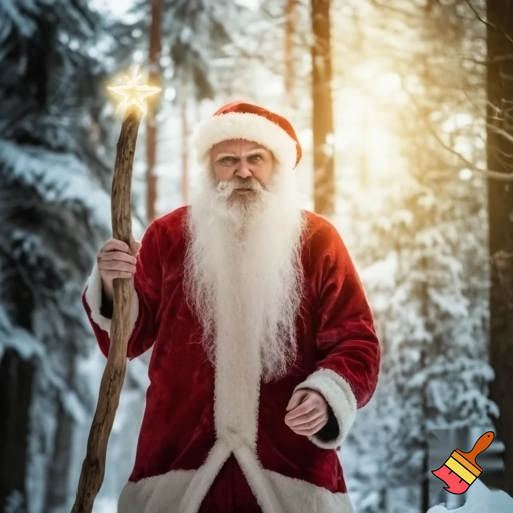 The Russia, Santa Santa Claus, the real Santa Claus walking stick star