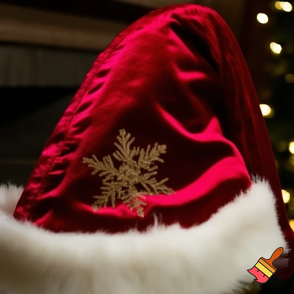 Christmas Santa Claus velvet hat delicate special delicate hat